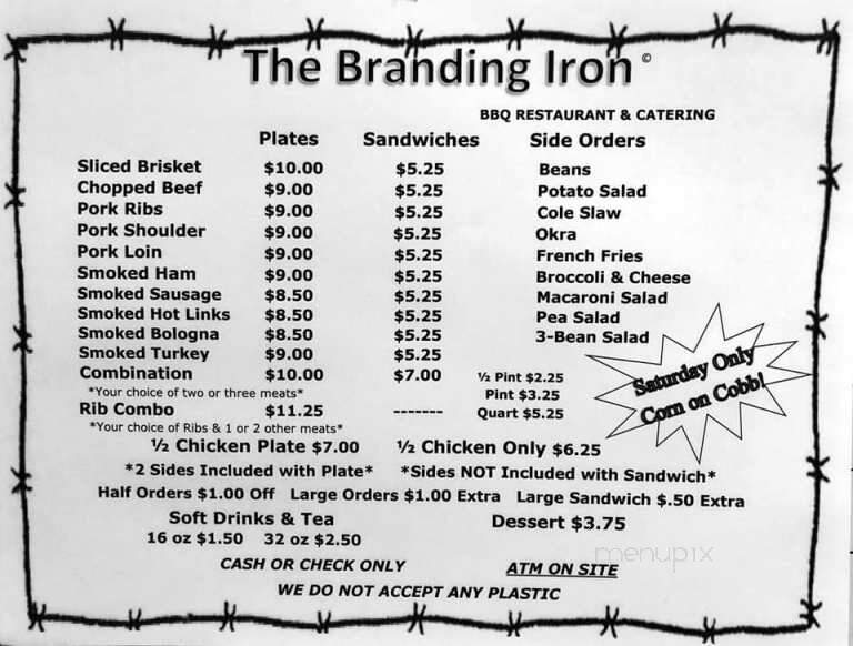 Branding iron restaurant wichita falls texas
